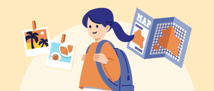 海外旅行保険（3か月未満）のイラスト